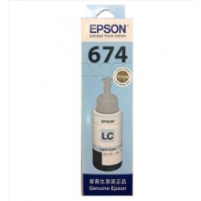 爱普生(Epson)T6745浅青色墨水补充装 C13T674580(适用于L801)