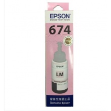 爱普生(Epson)T6746浅洋红色墨水补充装 C13T674680(适用于L801)