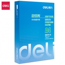 得力(deli) 7402 A4 莱茵河复印纸 70g 500张/包 8包/箱