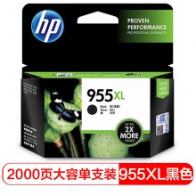 惠普(HP)L0S72AA 955XL 高容量原装黑色墨盒 (适用HP 8210 8710 8720 8730)