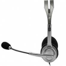 罗技(Logitech) H111头戴式立体声耳机麦克风 电脑笔记本耳麦 黑色