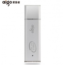爱国者(aigo) 电脑高速U盘 USB3.0 小巧便携闪充金属亮银优盘U320 银色64G