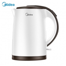 美的(Midea) 热水壶 家用便携烧水壶双层防烫电热水壶 不锈钢无缝内胆电水壶1.5升电开水壶 性价比爆款-MK-TM1502