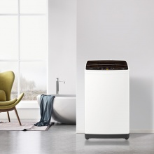海尔(Haier)8KG全自动波轮洗衣机 四重净洗 智能称重 冲浪洗等专属洗涤 EB80M019