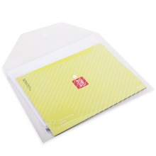 得力(deli) 5501 文件袋A4 纽扣袋 文件袋 资料袋 文件套 办公用品