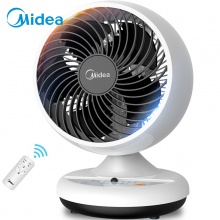 美的(Midea)GAC18ER 空气对流循环扇遥控定时电风扇台式风扇宿舍学生风扇家用静音摇头涡轮扇