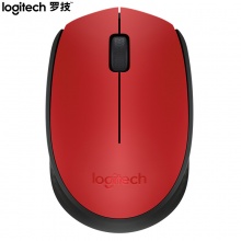 罗技(Logitech)M170 无线鼠标 红色
