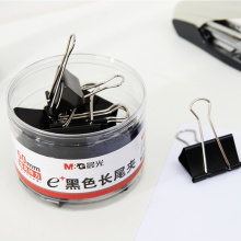 晨光Eplus黑色长尾夹50mm(桶装)ABS92732